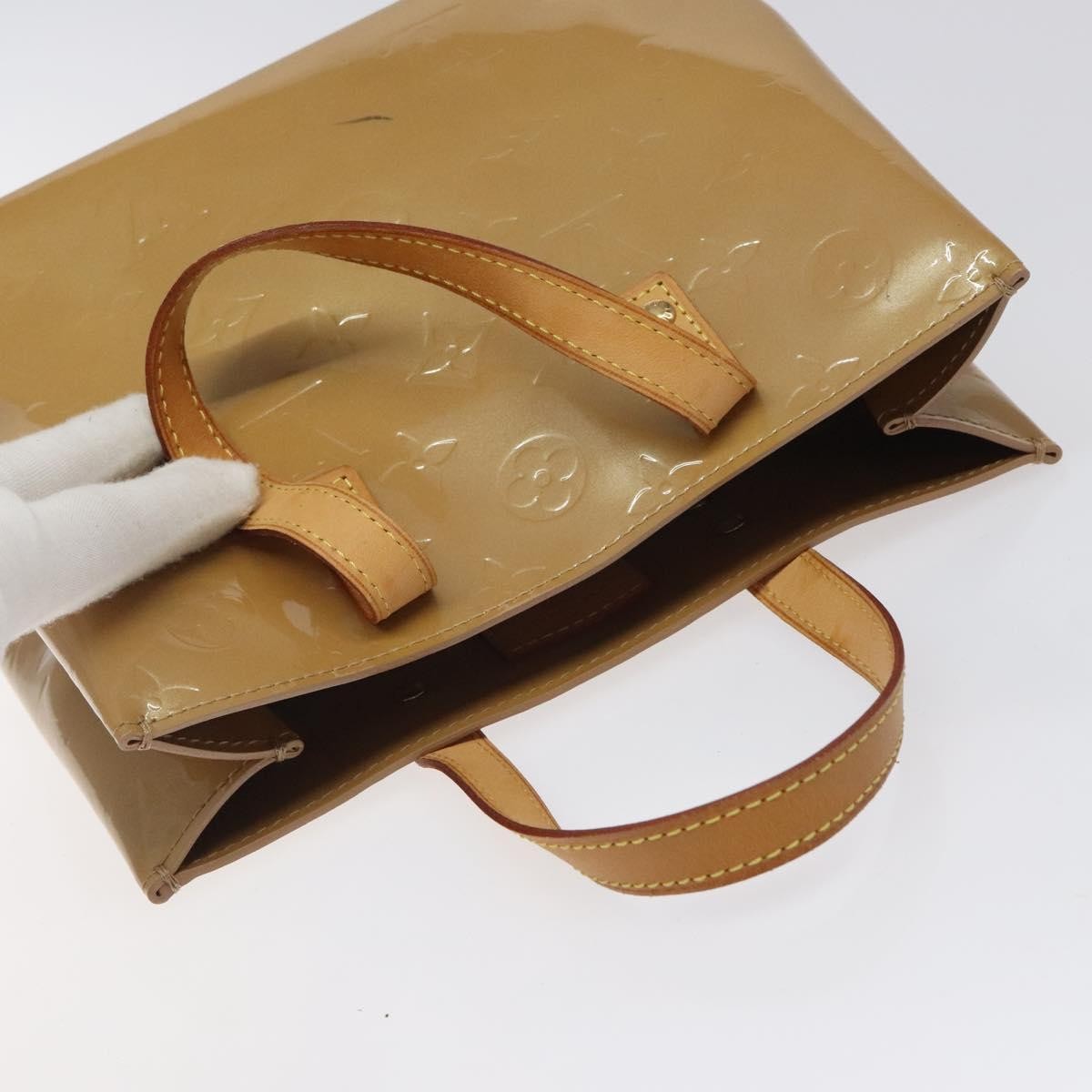 Louis Vuitton Reade Handbag Monogram Vernis, BEIGE, PATENT_LEATHER, Handbag