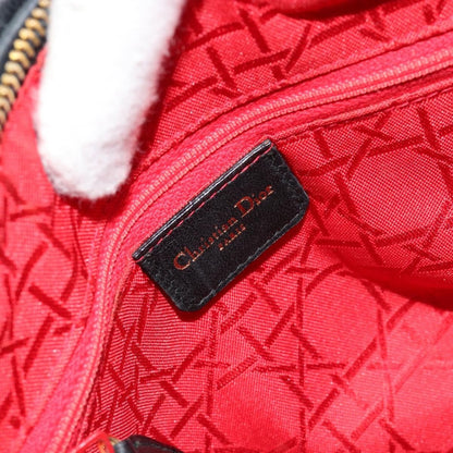 Christian Dior Vintage Lady Dior Bag Cannage Quilt Lambskin, Black, Leather, Handbag
