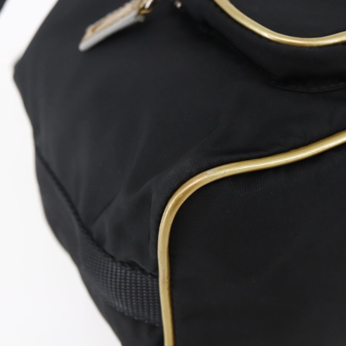 Prada Duet Drawstring Bucket Bag Tessuto, Black, Nylon, Handbag