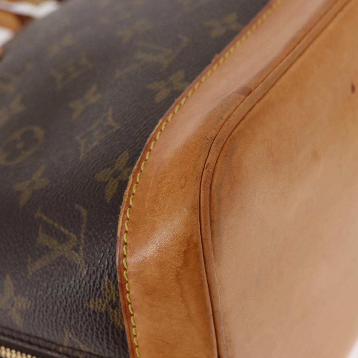 Louis Vuitton Vintage Alma Handbag Monogram Canvas, BROWN, CANVAS, Handbag