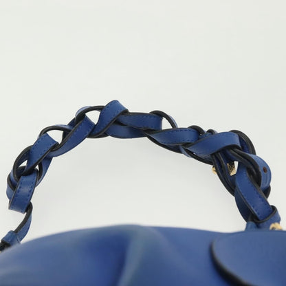 Loewe Elephant Bag Leather, BLUE, LEATHER, Bag