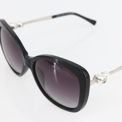 Chanel Logo CC Sunglasses Metal, BLACK, METAL, Sunglasse