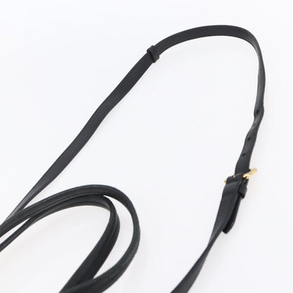 Prada Bow Tie Pleated Tote Leather, BLACK, LEATHER, Handbag