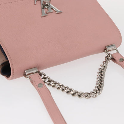 Louis Vuitton Lockme II Handbag Leather, PINK, LEATHER, Shoulder bag