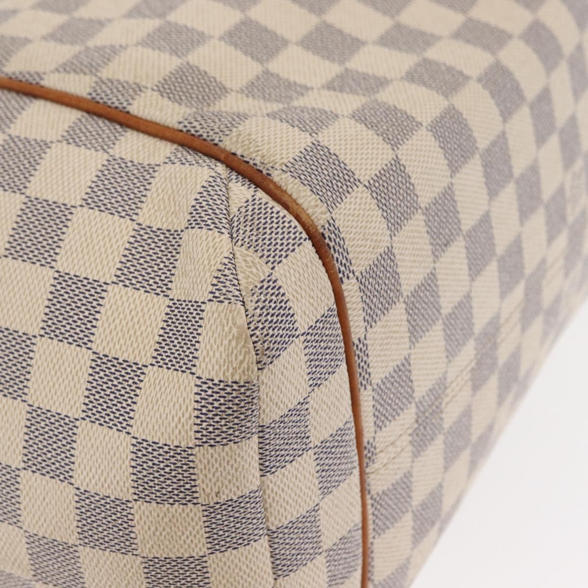 Louis Vuitton Totally Handbag Damier azur, WHITE, CANVAS, Tote bag