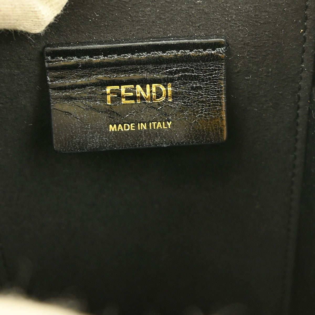 Fendi Logo Vertical Box Crossbody Bag Leather, YELLOW, LEATHER, Shoulder bag