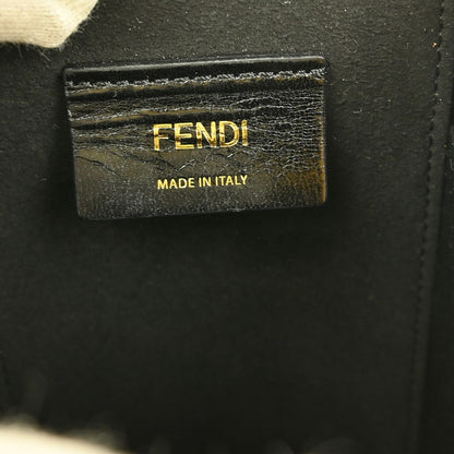 Fendi Logo Vertical Box Crossbody Bag Leather, YELLOW, LEATHER, Shoulder bag