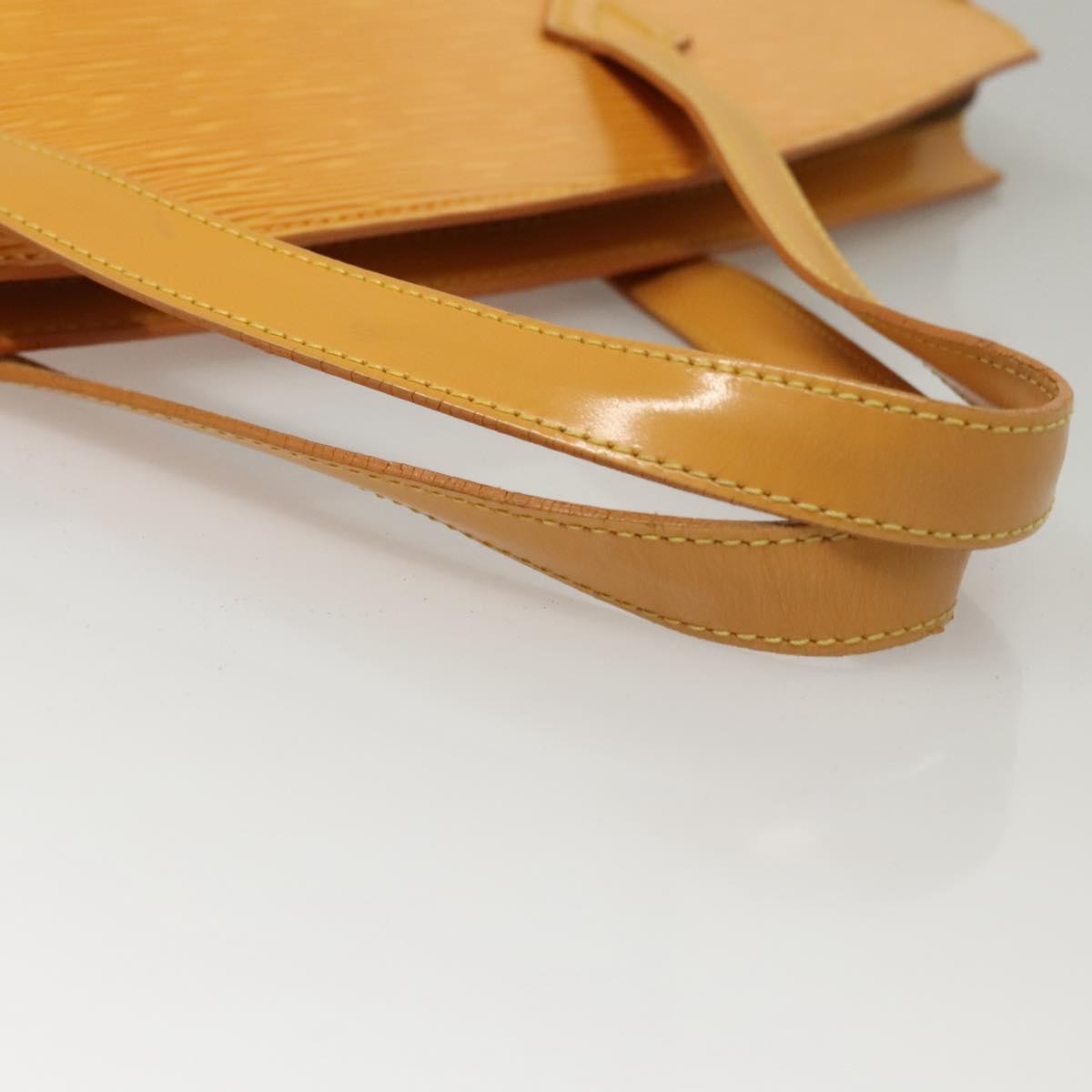Louis Vuitton Saint Jacques Handbag Epi Leather, YELLOW, LEATHER, Handbag
