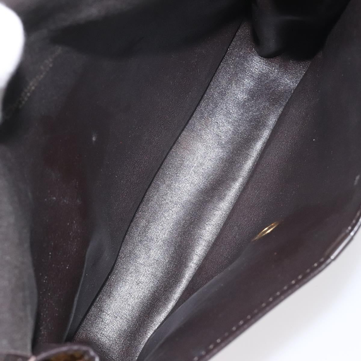 Christian Dior Vintage CD Flap Shoulder Bag Canvas, BROWN, CANVAS, Shoulder bag