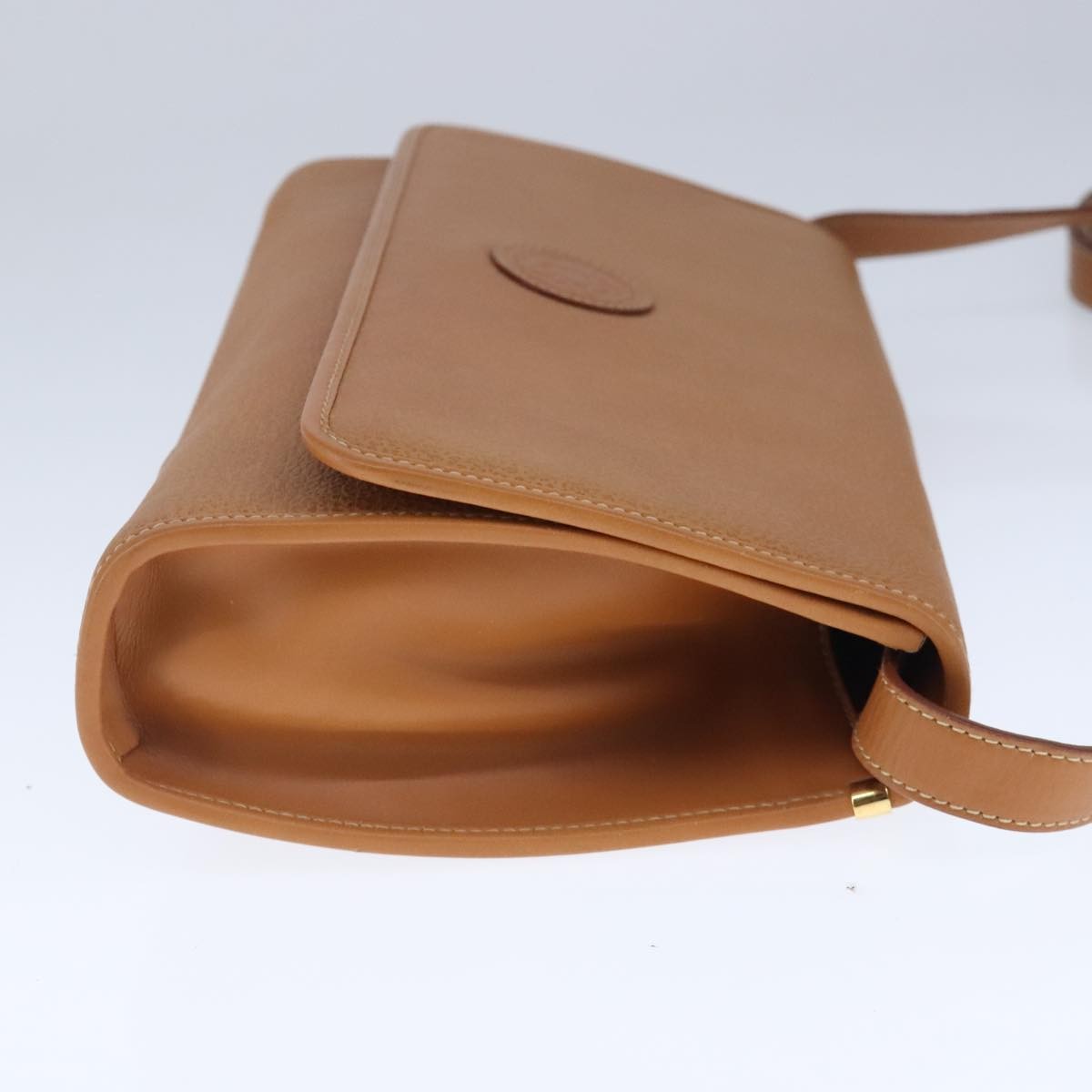 Gucci Vintage Shoulder Bag Leather, BEIGE, LEATHER, Shoulder bag