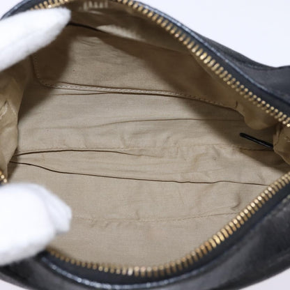 Chloe Vintage Shoulder Bag Leather, BLACK, LEATHER, Shoulder bag