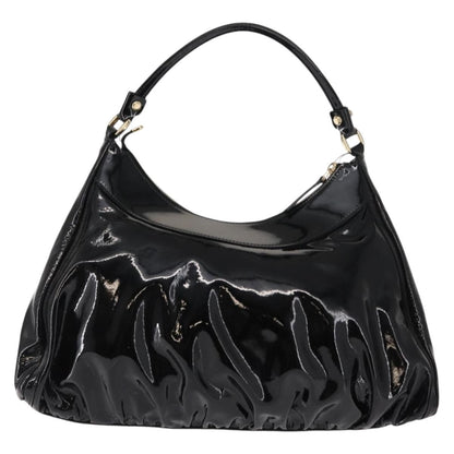 Gucci D Ring Hobo Patent, BLACK, PATENT_LEATHER, Shoulder bag