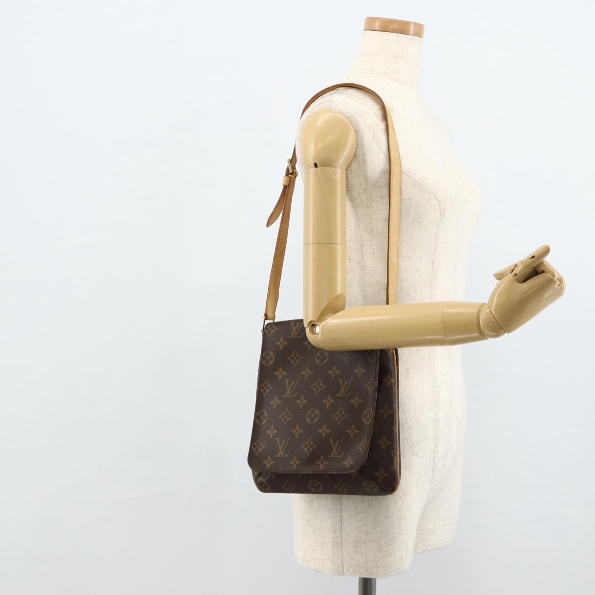 Louis Vuitton Musette Salsa Handbag Monogram Canvas, Brown, Canvas, Shoulder Bag