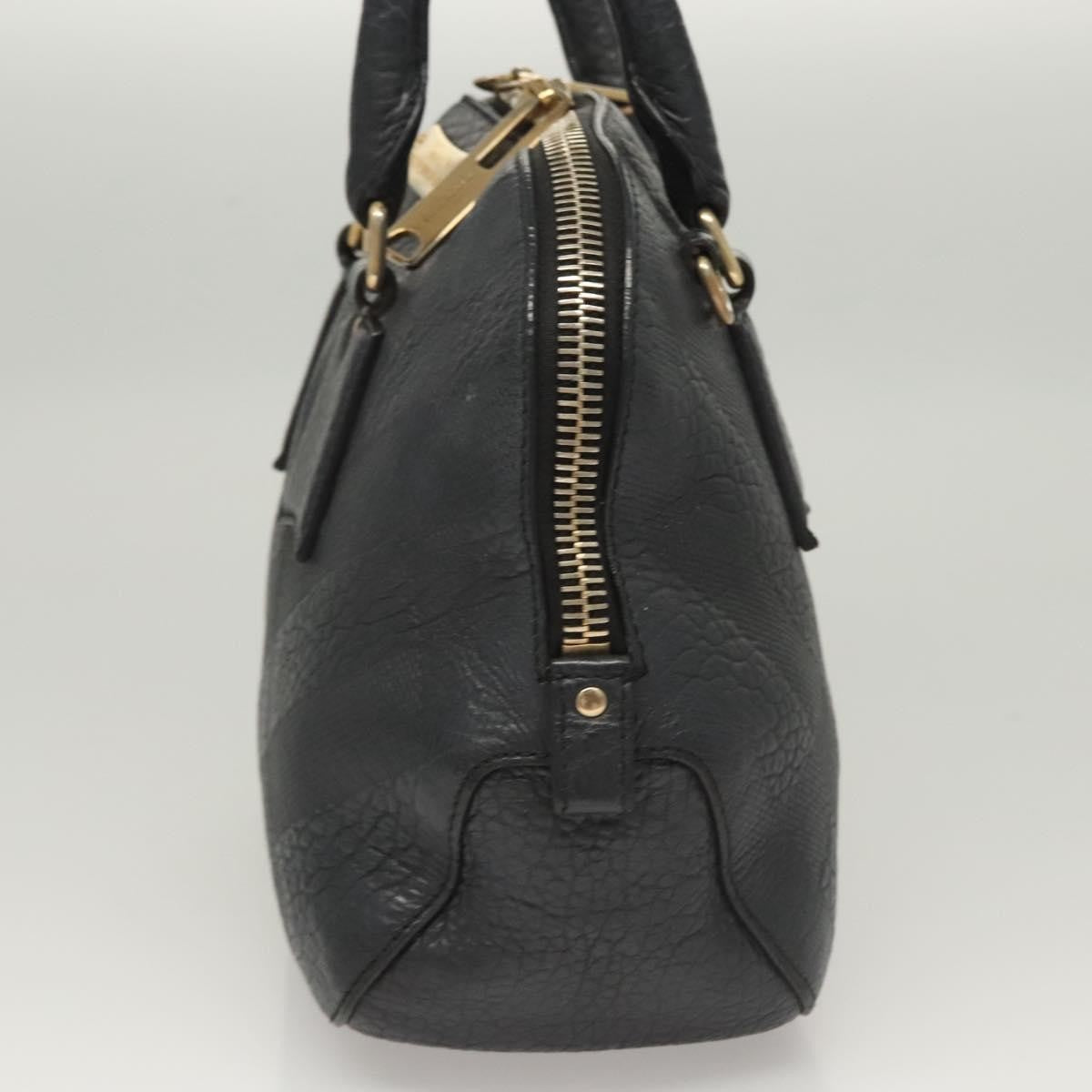 Burberry Orchard Bag Grained Leather, BLACK, LEATHER, Handbag