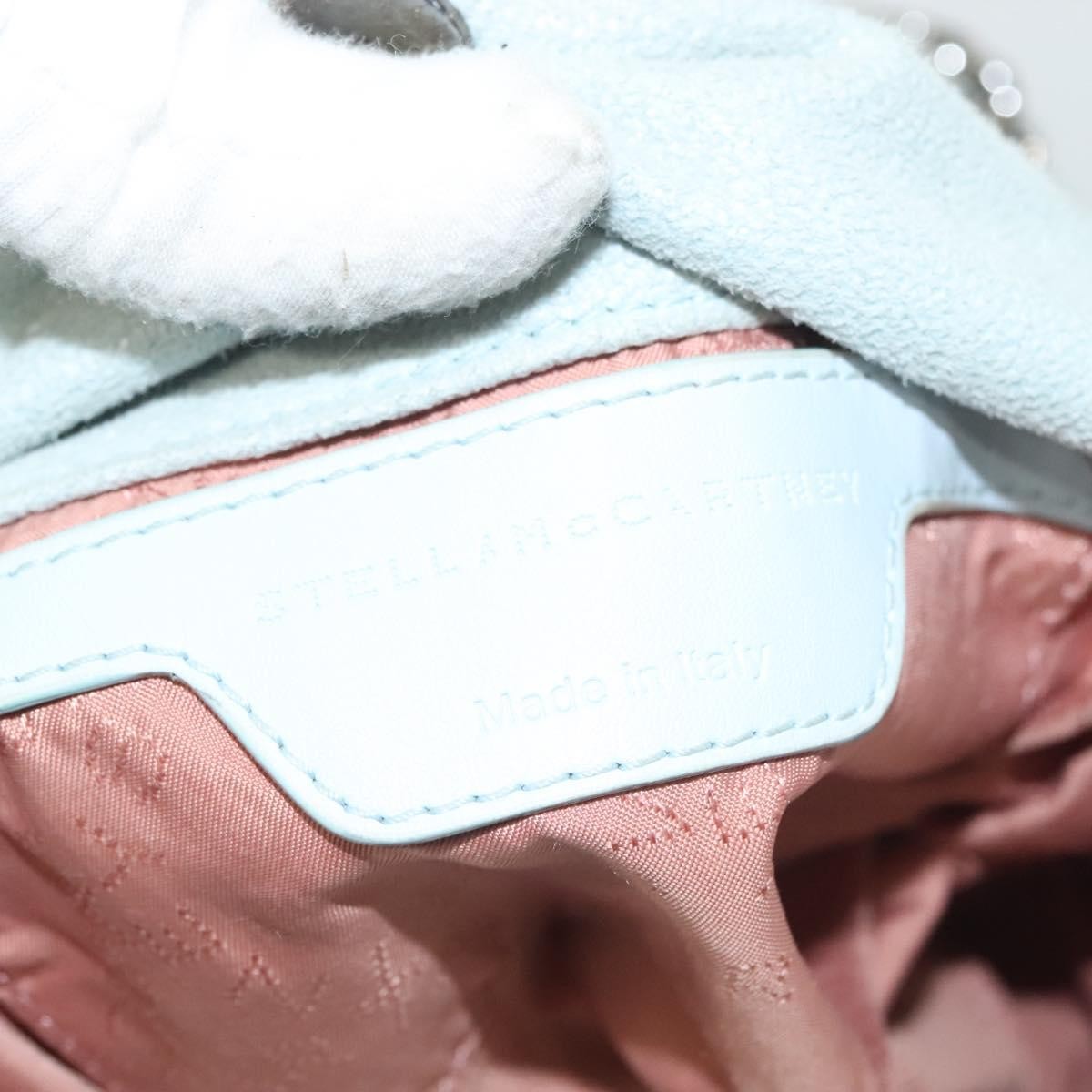 Stella McCartney Falabella Fold Over Crossbody Bag Suede, BLUE, SUEDE, Crossbody bag