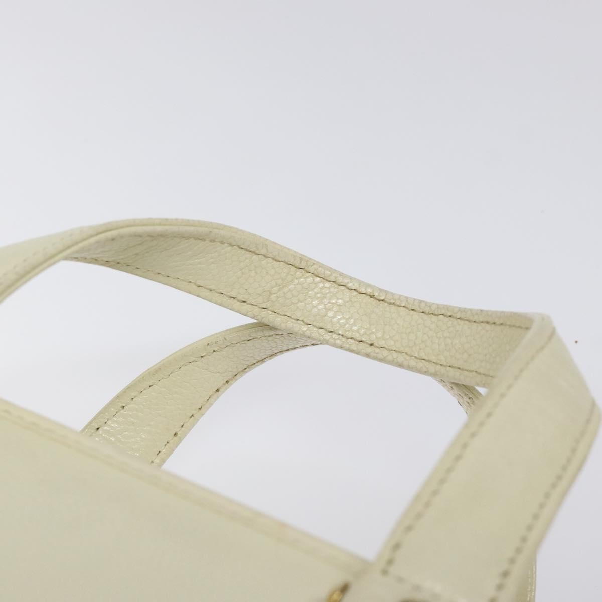 Versace Vintage Handbag Leather, WHITE, LEATHER, Handbag