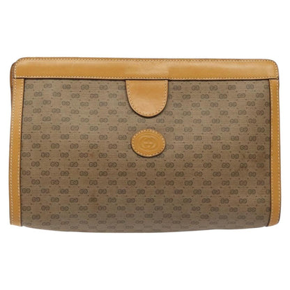 Gucci Micro GG canvas clutch bag Canvas, BEIGE, CANVAS, Clutche & pouche