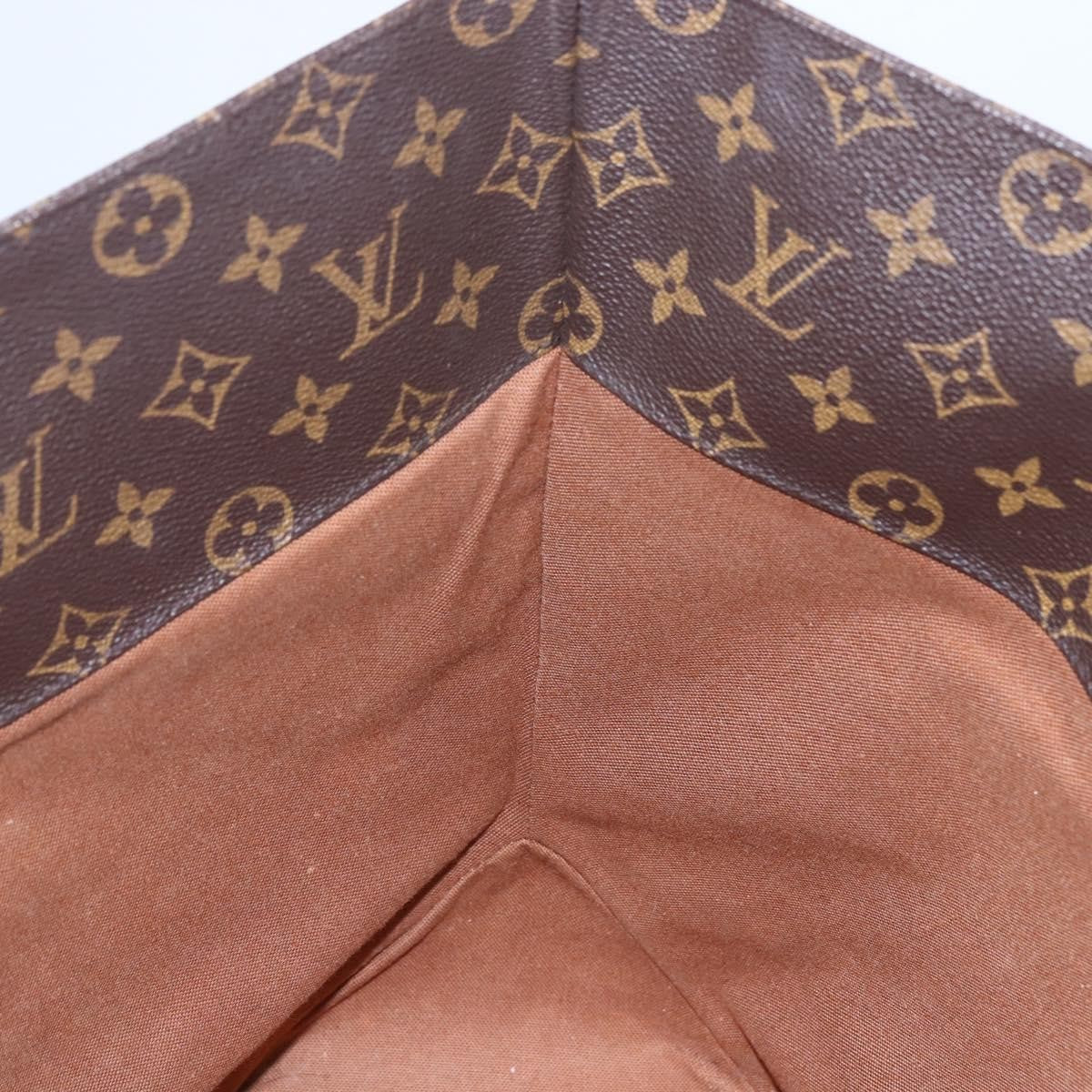 Louis Vuitton Shopping Sac Handbag Monogram Canvas, BROWN, CANVAS, Tote bag