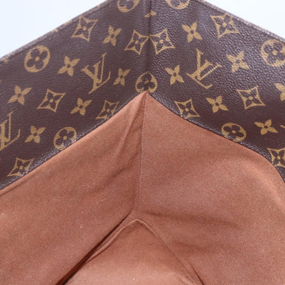 Louis Vuitton Shopping Sac Handbag Monogram Canvas, BROWN, CANVAS, Tote bag