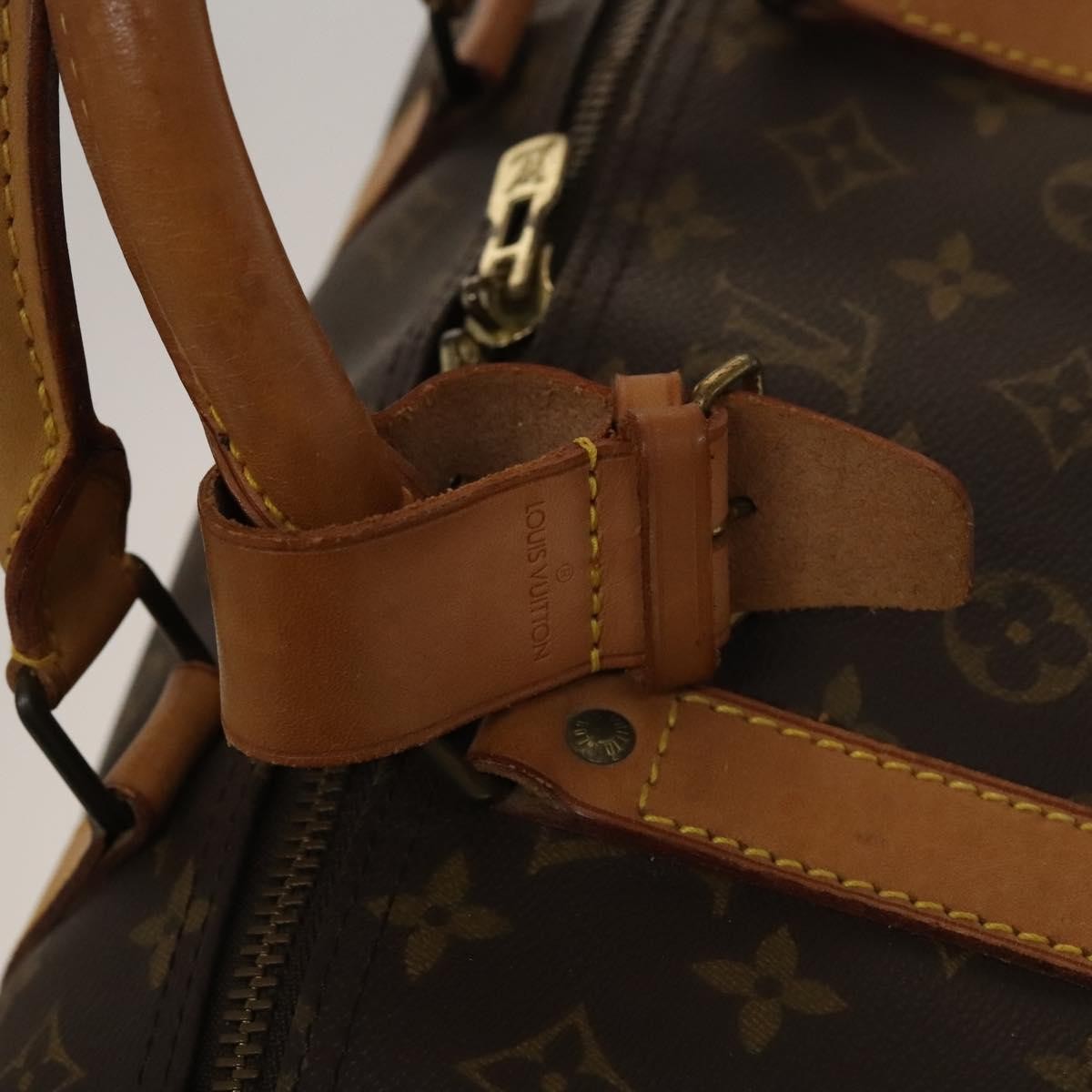 Louis Vuitton Keepall Bag Monogram Canvas, BROWN, CANVAS, Travel bag