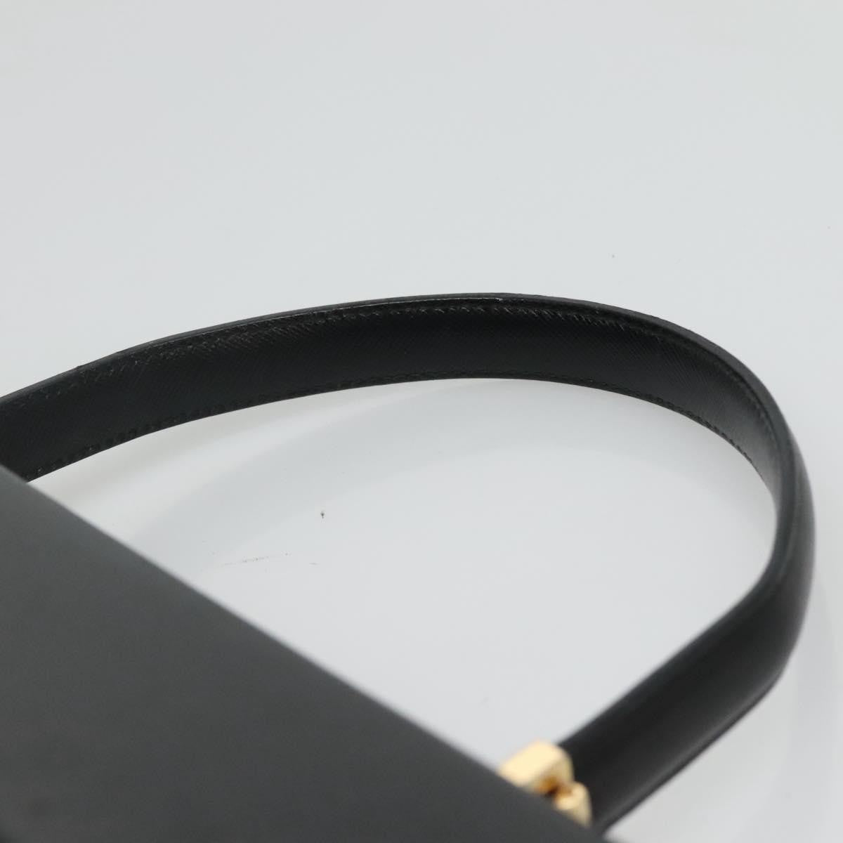 Salvatore Ferragamo Gancini Convertible Top Handle Bag Leather, BLACK, LEATHER, Handbag