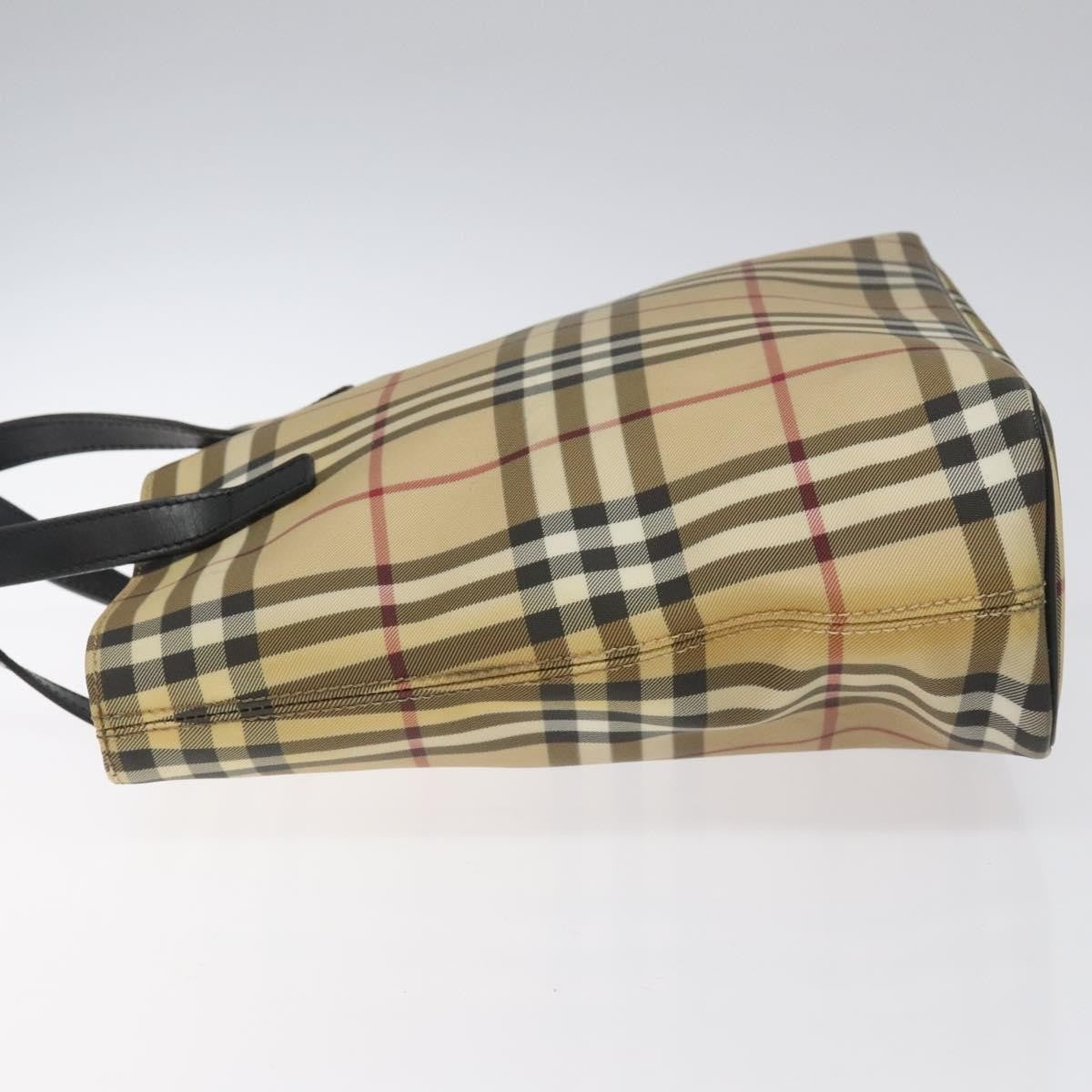 Burberry Top Handle Tote Nova Check Canvas, BEIGE, CANVAS, Tote bag