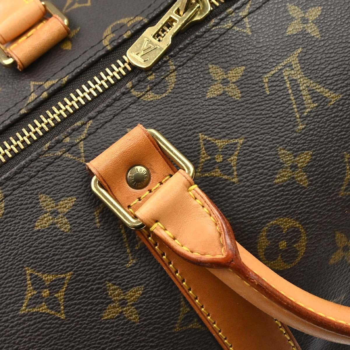 Louis Vuitton Keepall Bag Monogram Canvas, Brown, Canvas, Travel Bag