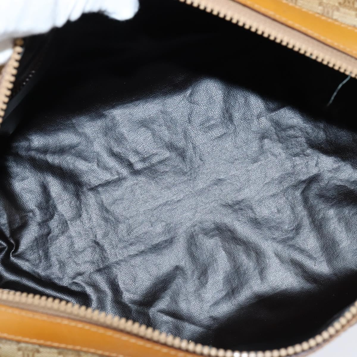 Celine Vintage Duffle Bag Macadam Coated Canvas, BEIGE, CANVAS, Handbag