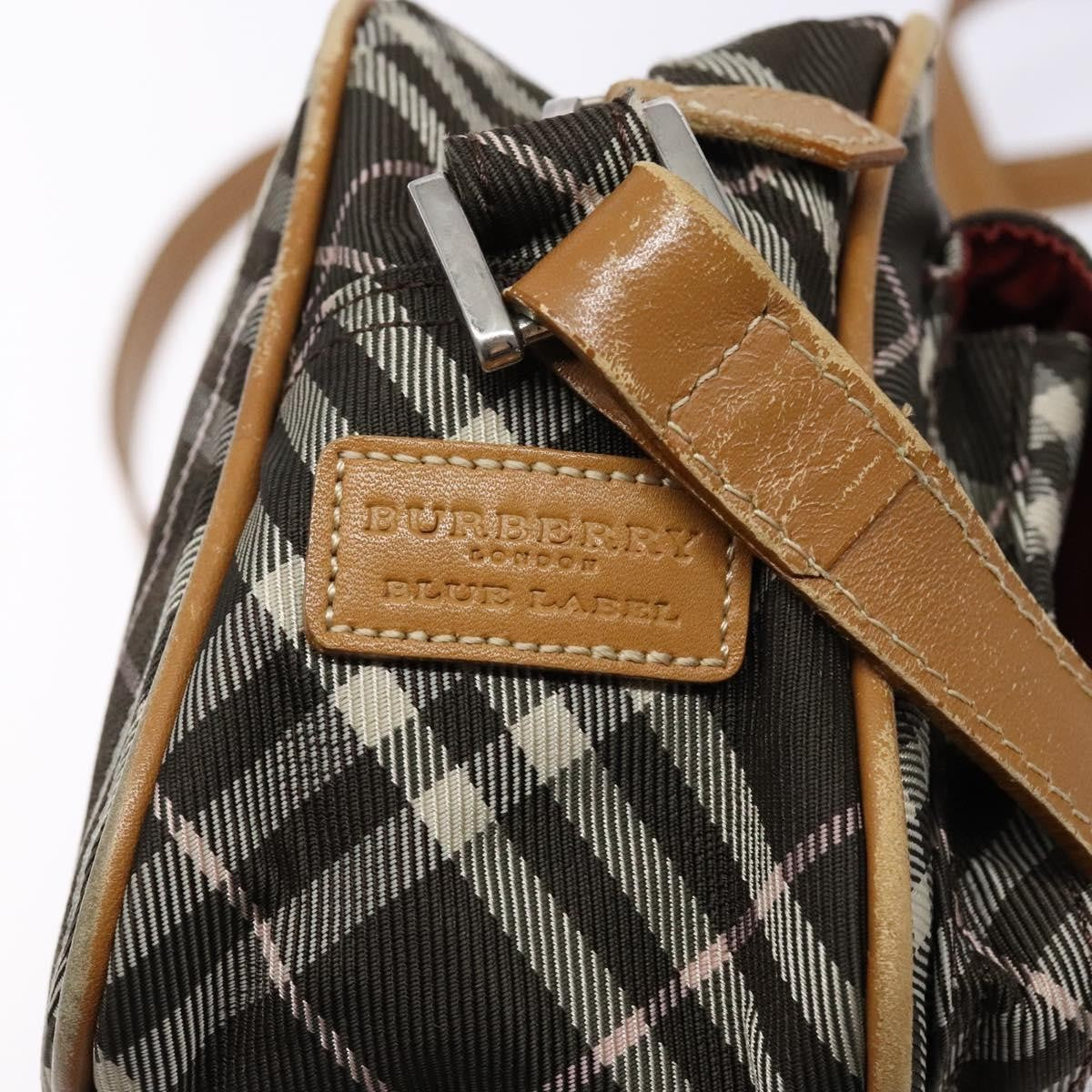 Burberry Nova Check Blue Label Canvas, BROWN, CANVAS, Shoulder bag