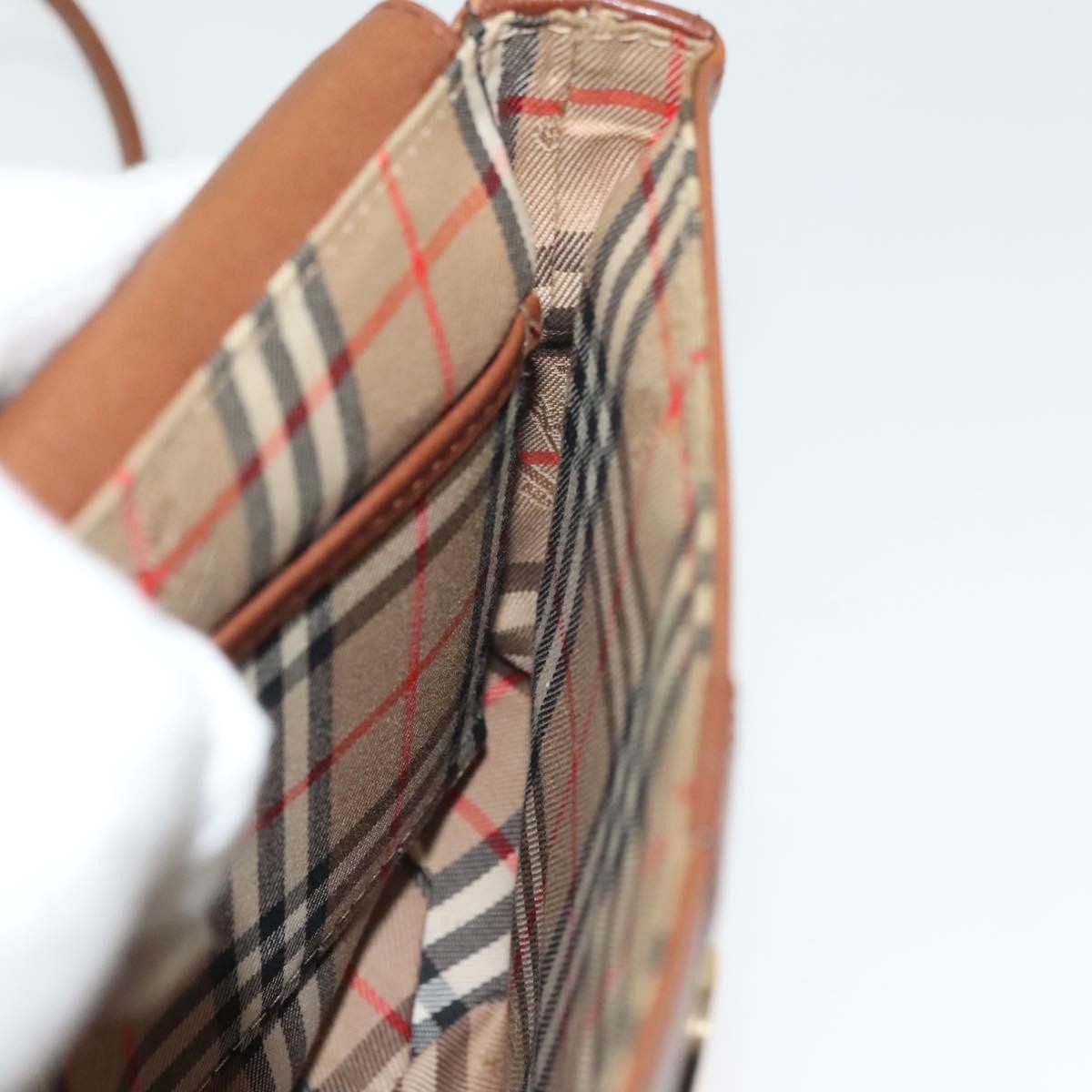 Burberry Flap Shoulder Bag Leather, BROWN, LEATHER, Shoulder bag