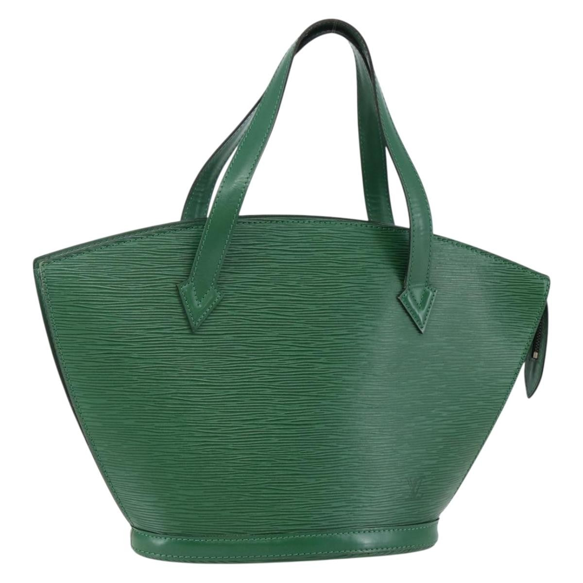 Louis Vuitton Saint Jacques Handbag Epi Leather, GREEN, LEATHER, Shoulder bag
