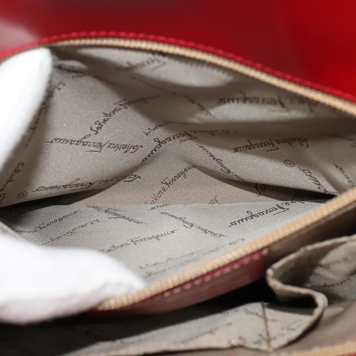 Salvatore Ferragamo Wanda Handbag Leather, RED, LEATHER, Handbag