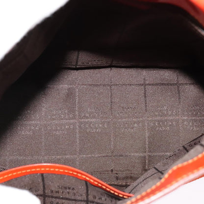 Celine Shoulder Bag Canvas, ORANGE, CANVAS, Shoulder bag