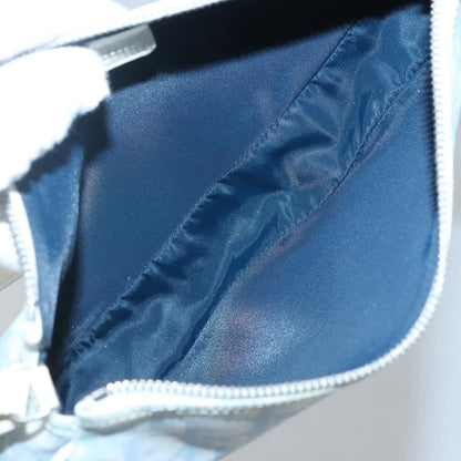 Christian Dior Vintage Saddle Bag Diorissimo Canvas, BLUE, CANVAS, Clutche & pouche