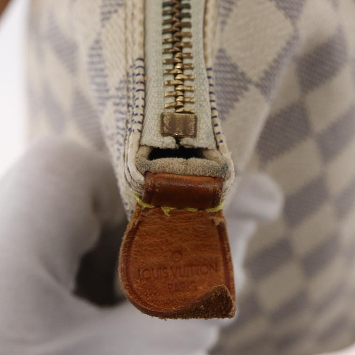 Louis Vuitton Saleya Handbag Damier, WHITE, CANVAS, Tote bag