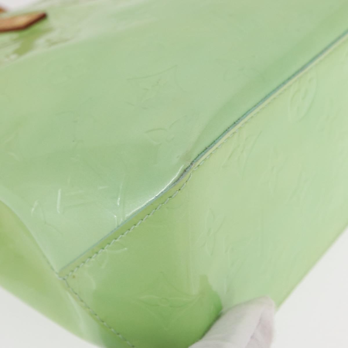 Louis Vuitton Reade Handbag Monogram Vernis, GREEN, PATENT_LEATHER, Tote bag