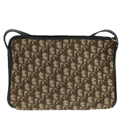 Christian Dior Vintage Trotter Shoulder Bag Canvas, BROWN, CANVAS, Shoulder bag