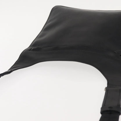 Prada Zip Messenger Bag Saffiano Leather, BLACK, LEATHER, Shoulder bag