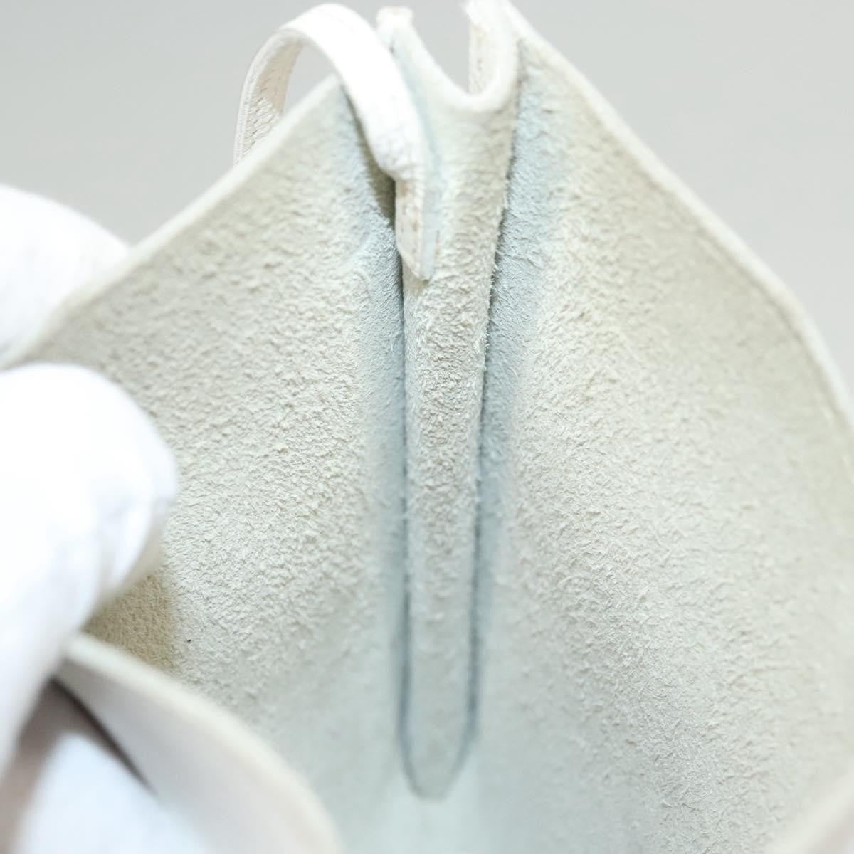 Hermes Onimaitou Handbag Leather, WHITE, LEATHER, Handbag