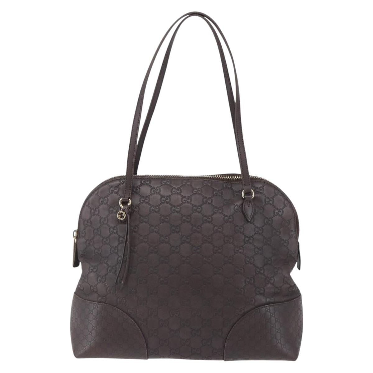 Gucci Bree Dome Tote Guccissima Leather, BROWN, LEATHER, Tote bag