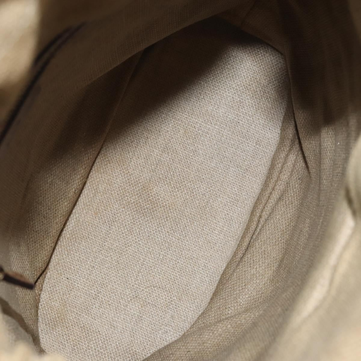 Gucci Vintage Bamboo Shoulder Bag Canvas, BEIGE, CANVAS, Shoulder bag
