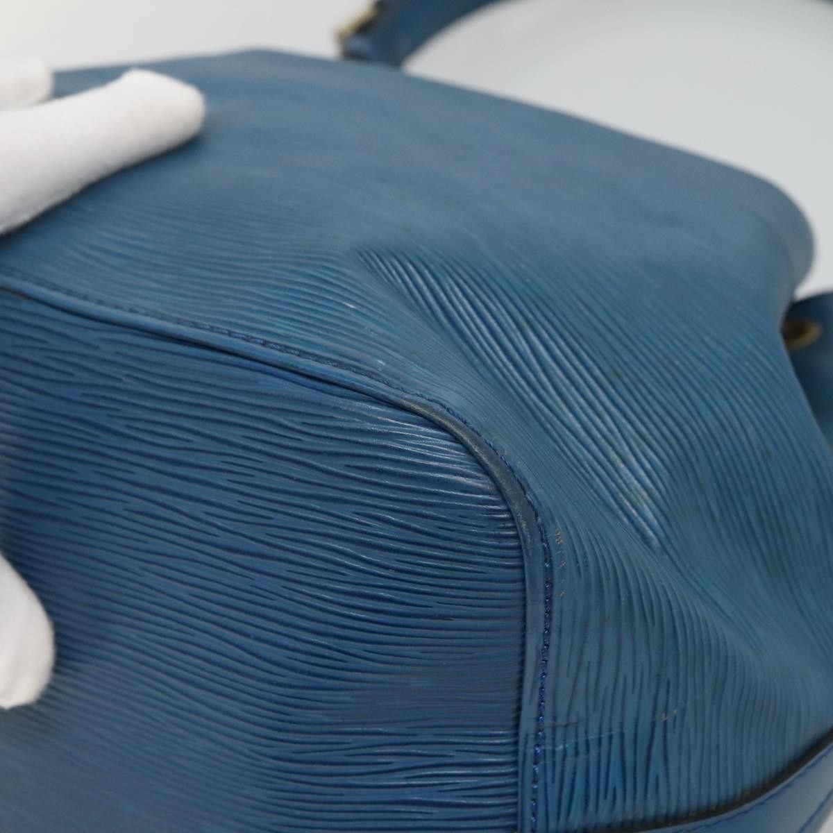 Louis Vuitton Petit Noe Handbag Epi Leather, BLUE, LEATHER, Handbag