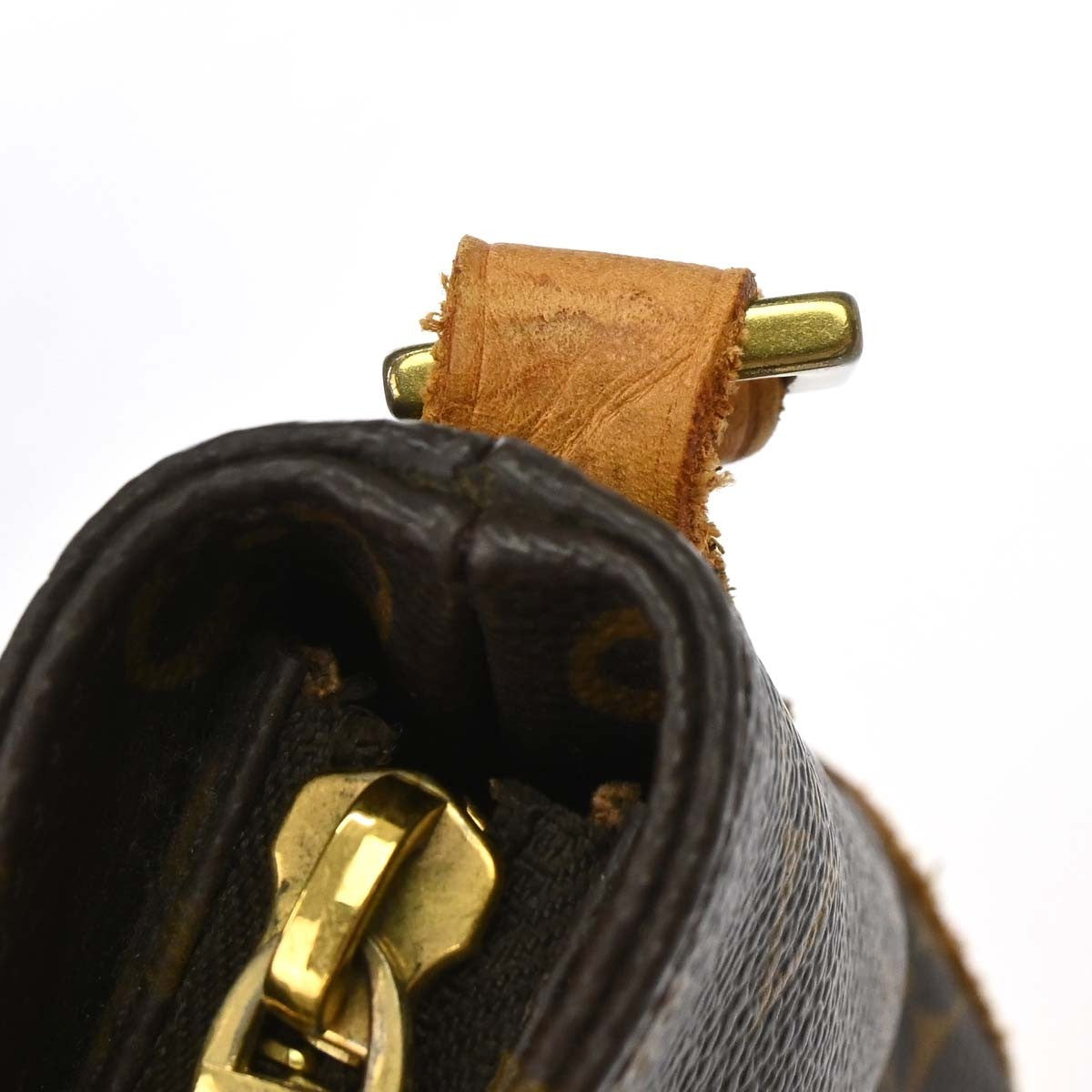 Louis Vuitton Trotteur Handbag Monogram Canvas, Brown, Canvas, Clutch