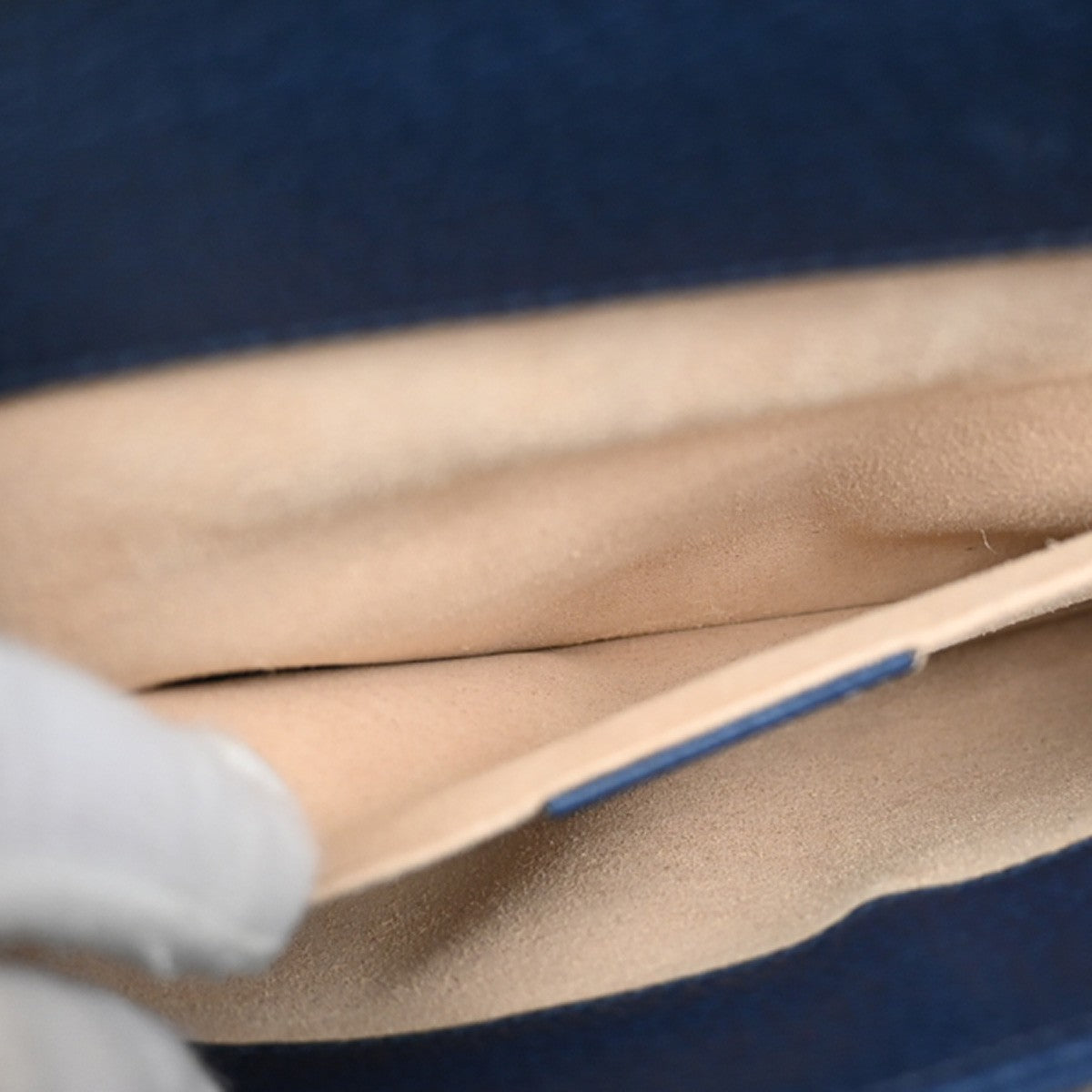 Gucci Ophidia Chain Shoulder Bag Leather, NAVY, LEATHER, Shoulder bag