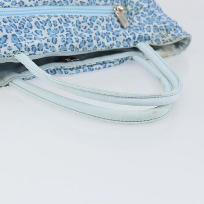 Bottega Veneta Vintage Tote Bag Nylon, BLUE, NYLON, Tote bag