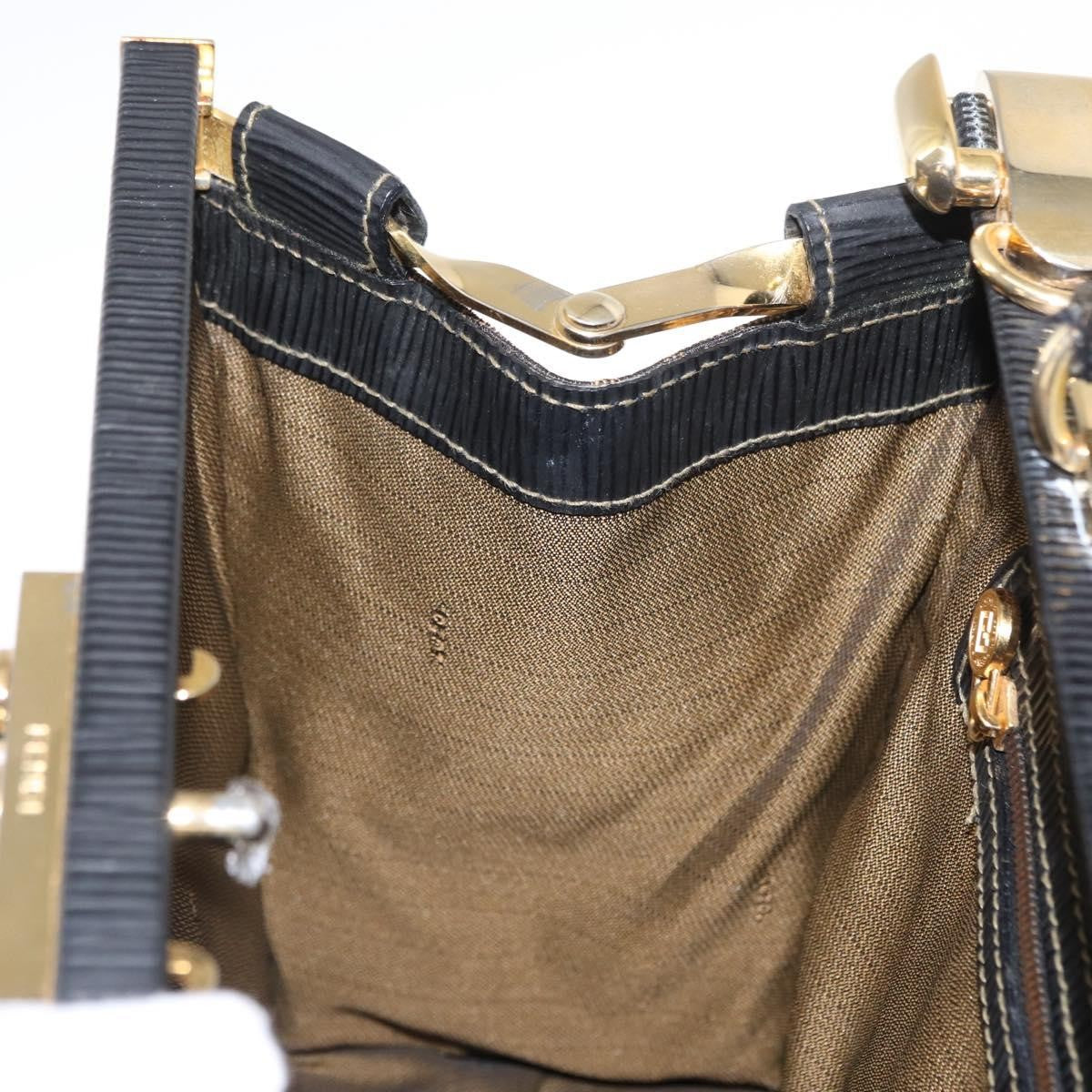 Fendi Vintage Zucca Handbag Zucca, BROWN, CANVAS, Handbag