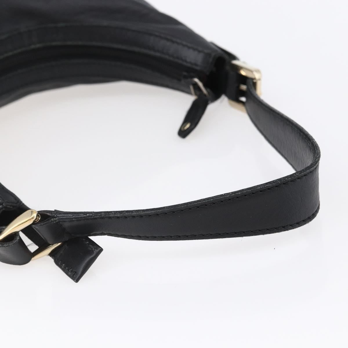 Gucci Hobo Shoulder Bag Canvas with Guccissima Leather, BLACK, CANVAS, Shoulder bag