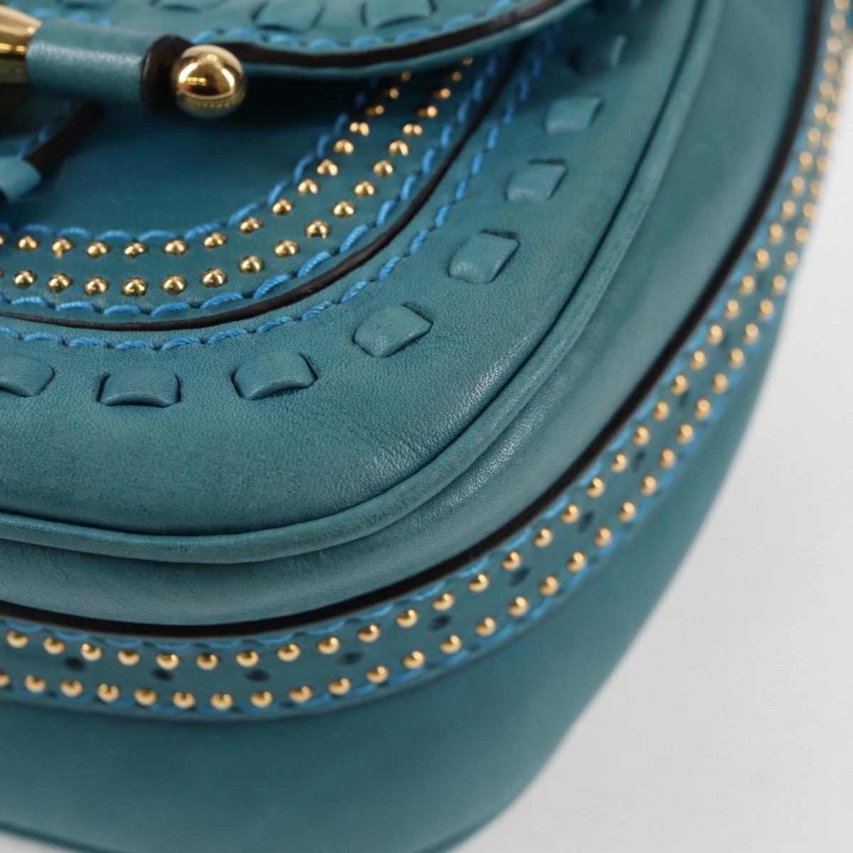 Gucci Snaffle Bit Crossbody Bag Leather, BLUE, LEATHER, Crossbody bag