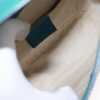 Gucci Vintage Flap Shoulder Bag Patent Leather, TURQUOISE, PATENT_LEATHER, Shoulder bag