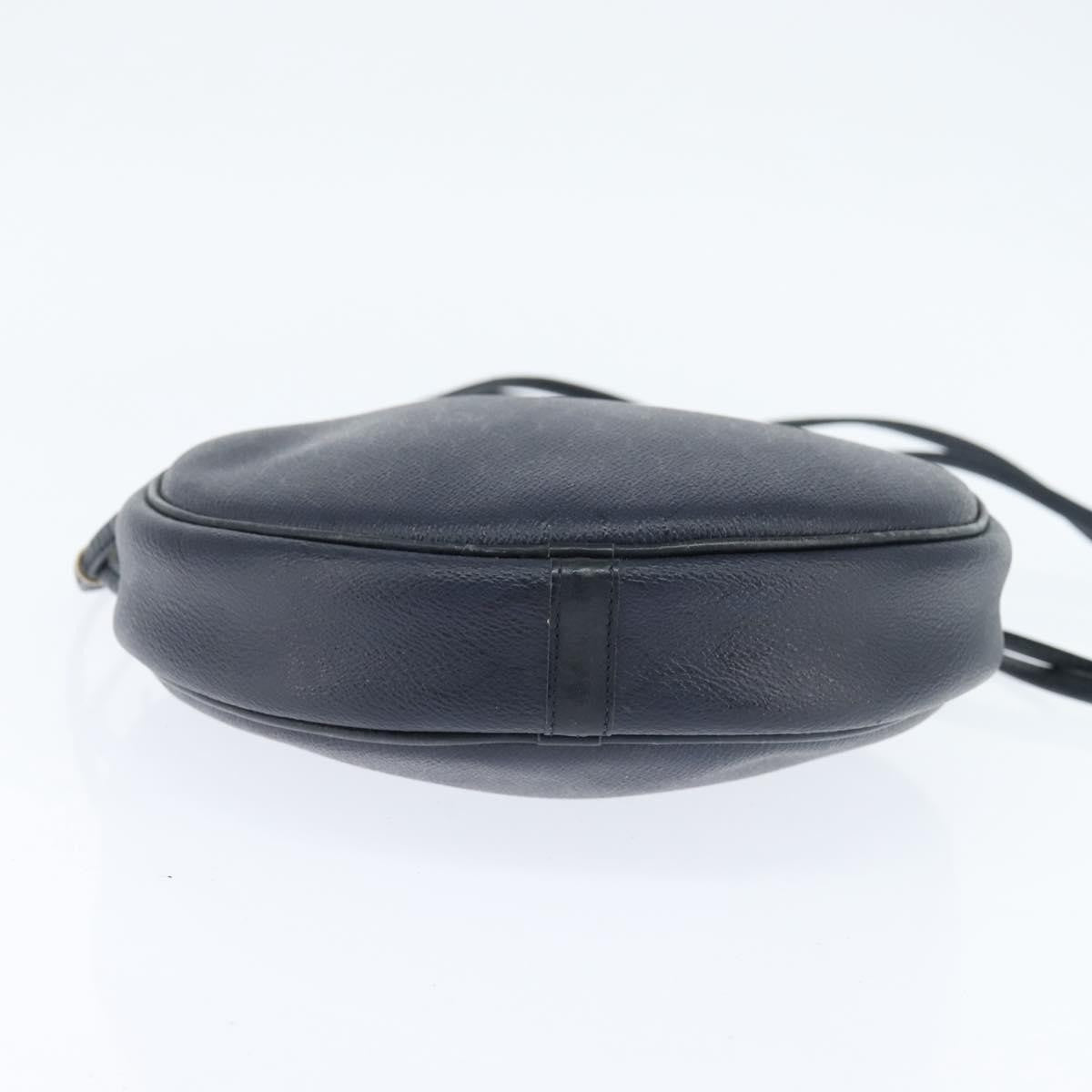 Christian Dior Vintage Honeycomb Shoulder Bag Canvas and Leather, NAVY, PVC, Shoulder bag